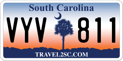 SC license plate VYV811