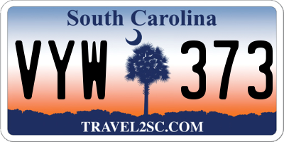 SC license plate VYW373