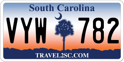 SC license plate VYW782