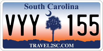 SC license plate VYY155