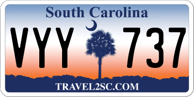 SC license plate VYY737