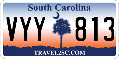 SC license plate VYY813