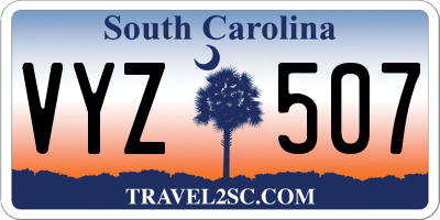 SC license plate VYZ507