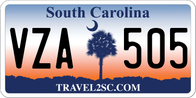 SC license plate VZA505