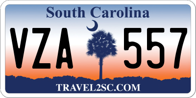 SC license plate VZA557