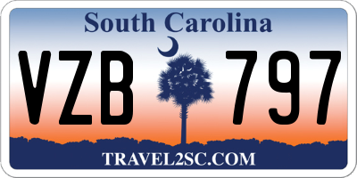 SC license plate VZB797