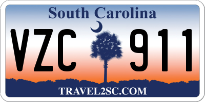 SC license plate VZC911