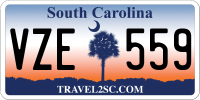 SC license plate VZE559