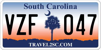 SC license plate VZF047