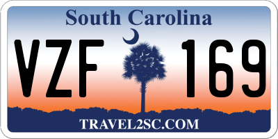 SC license plate VZF169