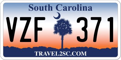 SC license plate VZF371