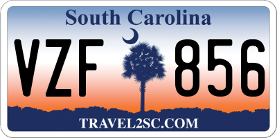 SC license plate VZF856