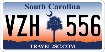 SC license plate VZH556