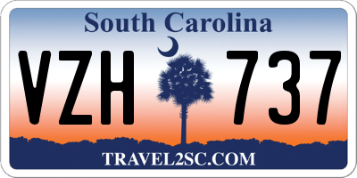 SC license plate VZH737