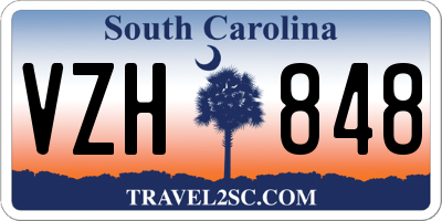SC license plate VZH848