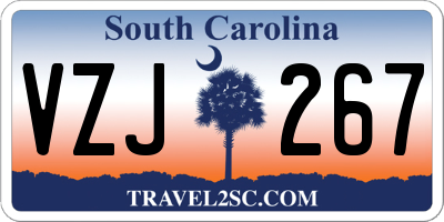 SC license plate VZJ267
