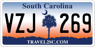 SC license plate VZJ269