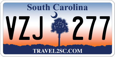 SC license plate VZJ277