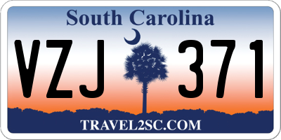SC license plate VZJ371