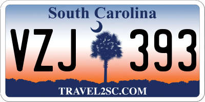 SC license plate VZJ393