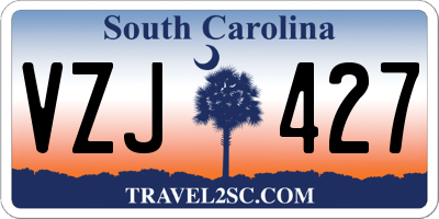 SC license plate VZJ427