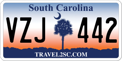 SC license plate VZJ442