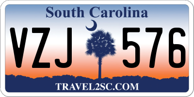 SC license plate VZJ576
