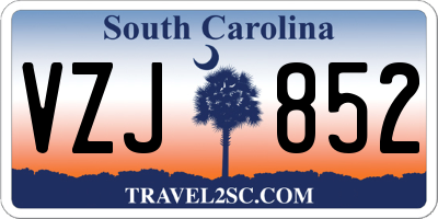 SC license plate VZJ852