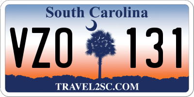 SC license plate VZO131
