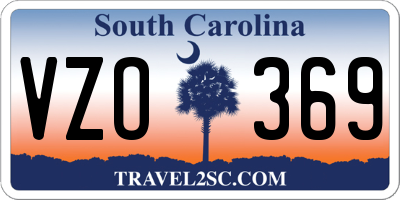 SC license plate VZO369