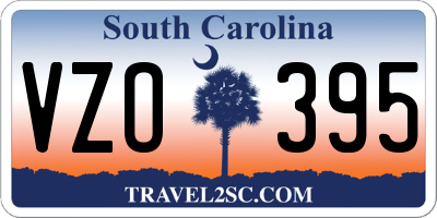 SC license plate VZO395