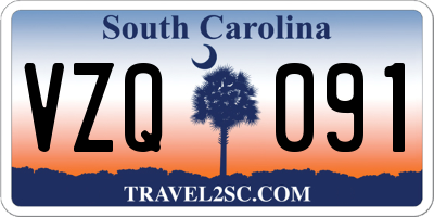 SC license plate VZQ091