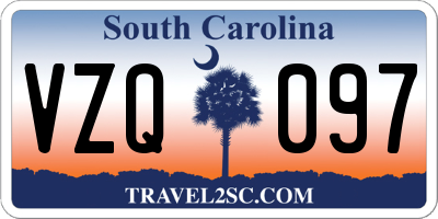 SC license plate VZQ097