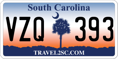 SC license plate VZQ393