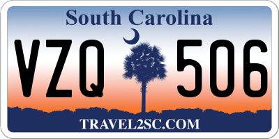 SC license plate VZQ506