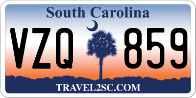 SC license plate VZQ859
