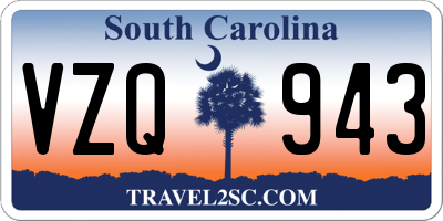 SC license plate VZQ943