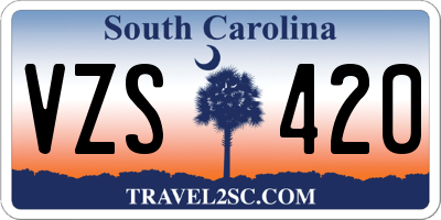 SC license plate VZS420
