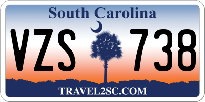 SC license plate VZS738