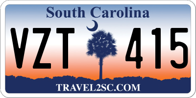 SC license plate VZT415