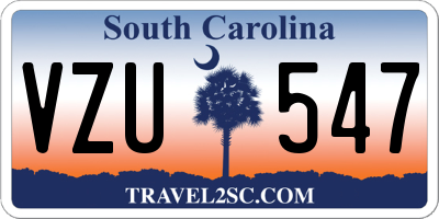 SC license plate VZU547