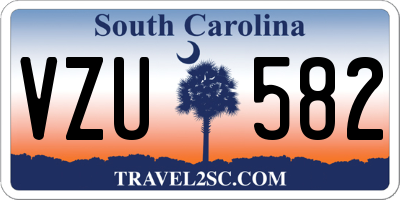 SC license plate VZU582