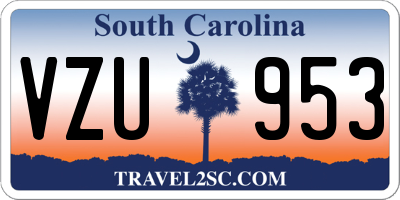 SC license plate VZU953