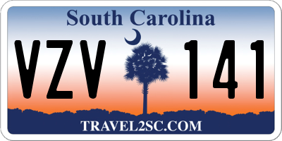 SC license plate VZV141