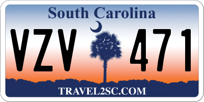 SC license plate VZV471
