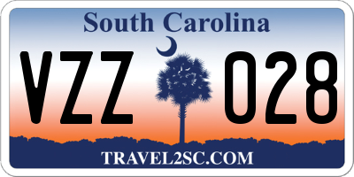 SC license plate VZZ028