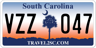 SC license plate VZZ047