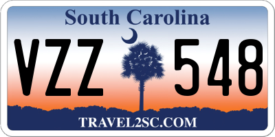 SC license plate VZZ548