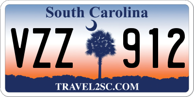 SC license plate VZZ912