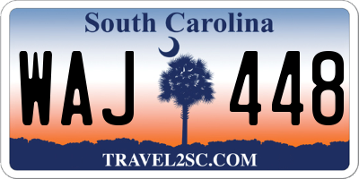 SC license plate WAJ448